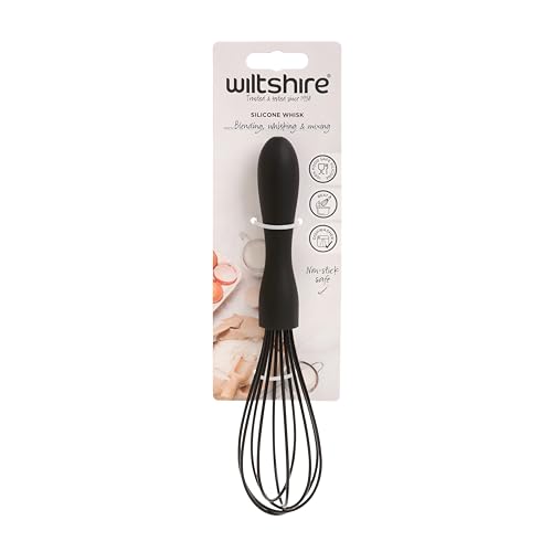 Wiltshire Silicone Whisk, Egg Whisk, Baking & Whipping Balloon Whisk, Heat-Resistant Utensil, Non-Stick, Non-Scratch, Midnight Black, 21x5x5cm - Image 6