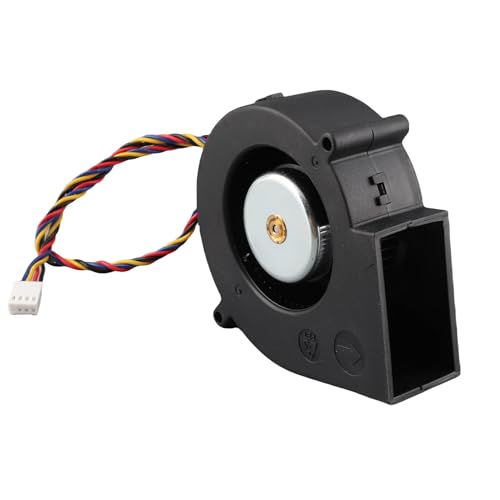 Ventilatore centrifugo con doppi cuscinetti a sfera, lunga durata della ventola di raffreddamento, volume d'aria di raffreddamento e pressione dell'aria sufficienti. Dimensioni ca. 97x97x33 mm / 3,82x3,82x1,3 pollici.