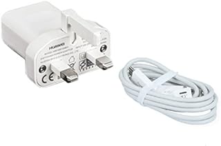 White Genuine Huawei Mains Adapter Charger With Cable Compatible For Huawei Ascend