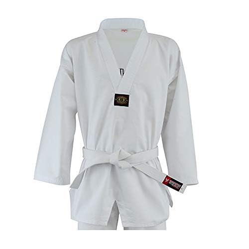 Image of TWISTER FIGHT WEAR Taekwondo Uniform, TKD Uniform, Dobok, 8oz Poly /Cotton, White Belt Included