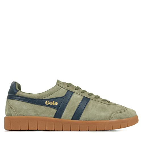 Image of Gola Men's Hurricane Suede Khaki /Navy /Khaki /Gum 9 M