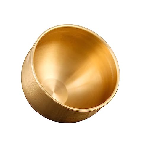 GRIRIW Bicchiere in Ottone Tazza Da Tè Retrò Contenitore Per Liquori Tazza Per Bere Bicchiere Per Vino Portatile Per Vino Liquori e Cocktail e Compatto Facile Da Trasportare e Riporre