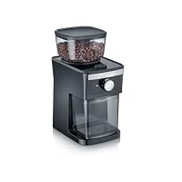 GRAEF CM252 - Elektrische Kaffeemühle, Bohnenbehälter 80 g, Aromaschutzdeckel, Herausnehmbares Mahlwerk, 17 Mahlgrade, 2 bis 12 Tassen, Beleuchteter Start-/Stopp-Schalter, 130W, Schwarz – Ansicht 1