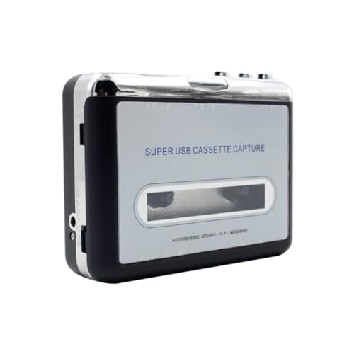Bloepum Cassette Player Portable USB Cassette to MP3 Converter Audio Music Cassette with Earphones