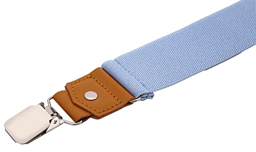 Image of Suspenders for Men Y Back Adjustable Elastic with Strong Clips 47 Inches