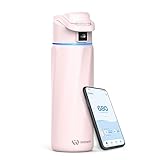 BOOST Smart Water Bottle that Reminds You to Drink, 24oz BPA-Free Stainless Steel Vacuum Insulated, Wide Mouth Water Tracker Bottle with APP for School, Gym, Office, Ideal for Mother's Day