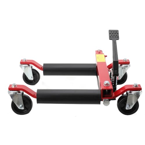 Pattini a rotelle idraulici per auto, 680,4 kg, sollevatore pneumatico per un facile trasporto e parcheggio