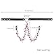 Kutocesy Lederhalsband Damen with Nippelklemmen Adjustable Leather BDSM Halsband with Glöckchen Brustwarzenklemmen Halsband für Sex Erotic Toy for Couples Cosplay