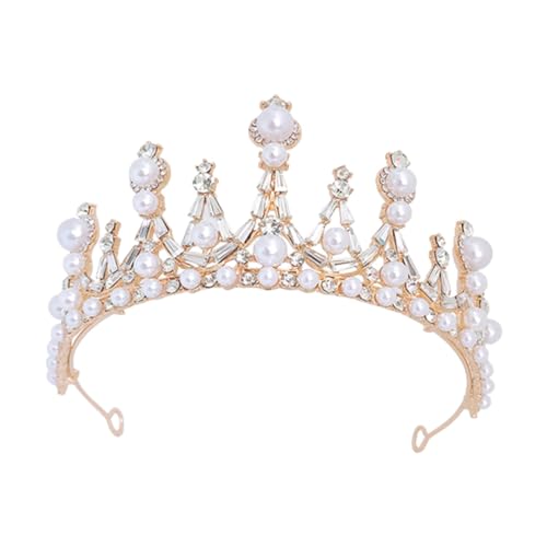 Bandeau élégant mariée ajustable et couronne de perles confort