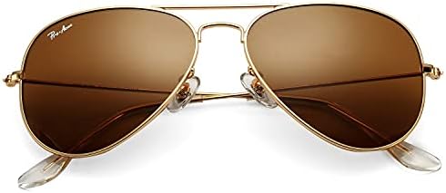 Pro Acme Sonnenbrille Herren Damen Klassische Pilotenbrille Glaslinse Fliegerbrille Unisex Piloten Sonnenbrille