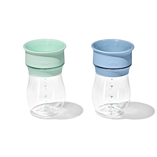 Image of OXO Tot Transitions 360 Cup 9 Oz. - Opal and Dusk - 2 pack