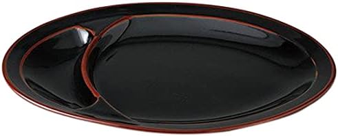 Set of 5 New Tentome 8 Divider Dish, 8.2 x 5.9 x 1.0 inches (20.8 x 15 x 2.5 cm), Chinese Open (Ramen Shop, Chinese Tableware, Asian Cuisine, Restaurant, Commercial Use)