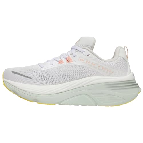 Saucony Women's Hurricane 24 Sneaker, White/Foam, 7.5