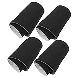 Happyyami 4 Piezas Papel De Lija Para Monopatín Cinta Para Tabla De Skate Monopatín De Agarre Cinta De Agarre De Scooter Cinta De Agarre De Longboard Accesorio De Skate Black