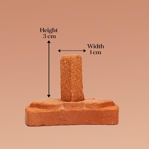 Image of Smudge Incense Bricks Made with Natural Amber Oil & Agarwood, Long Lasting Aroma for Air Purification & Relaxation, Ideal for Meditation, Home Rituals & Aromatherapy (Pack of 15 with Holder)