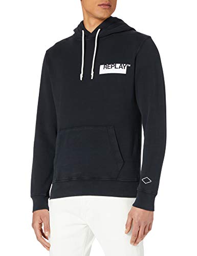 Pantalón de chándal Replay negro para hombre- z