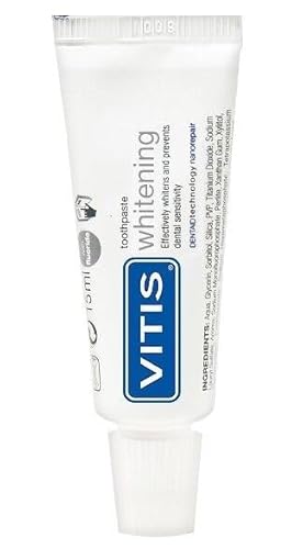 Generic Vitis WHITENING Dentifricio 15ML Piccolo mini tubo da viaggio