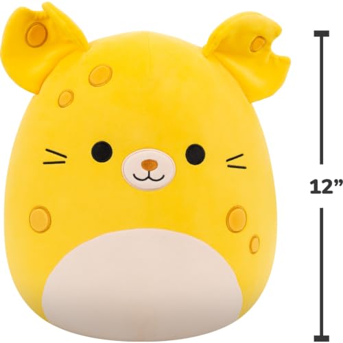 Image of Squishmallows Original 12in Amelia the Cheese Mouse - Official Jazwares Plush (Medium-Sized)