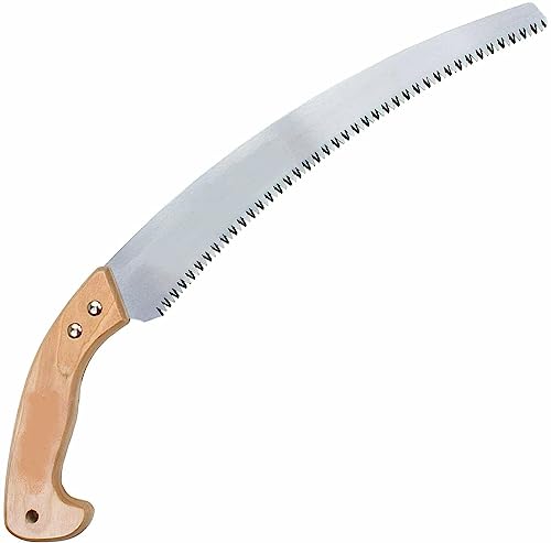Image of Heavy Duty Garden Hand Pruning Saw Cutter | | Comfort wood Handle | Designed for Single-Hand Use | Perfect for Trimming Trees, Pruning Tree Branch and More