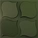 Ekena Millwork 19 5/8"W x 19 5/8"H Clover EnduraWall Decorative 3D Wall Panel, Satin Canyon Green (Covers 2.67 Sq. Ft.