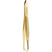 Mundial Gold Tongs Straight Tip S/A Gold