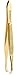 Straight Tweezers in stainless steel with Gold finishing By Mundial
