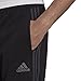 adidas Men's Aeroready Sereno Slim Tapered-Cut 3-stripes Pants, Black/Grey, X-Large