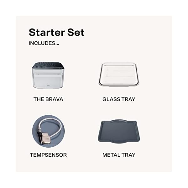 Brava Oven Starter Set 10in1 Touchscreen Countertop Smart Oven, Air