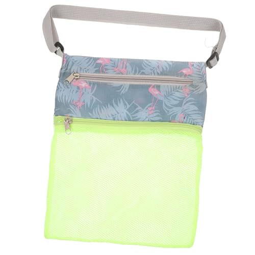 VERDANVERSE Bolsa de Playa Multifunción para Juguetes y Recogida Doble Resistente Oxford Diseño Malla para Secado Rápido Portátil para Actividades al Aire