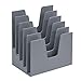 Acrimet Incline Desk File Sorter Step 5 Sections Heavy Duty (Silver Color)
