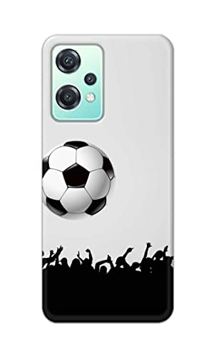 Image of Printed Hard Back Cover Case for OnePlus Nord CE 2 Lite 5G Back Cover (Football Icon) -702