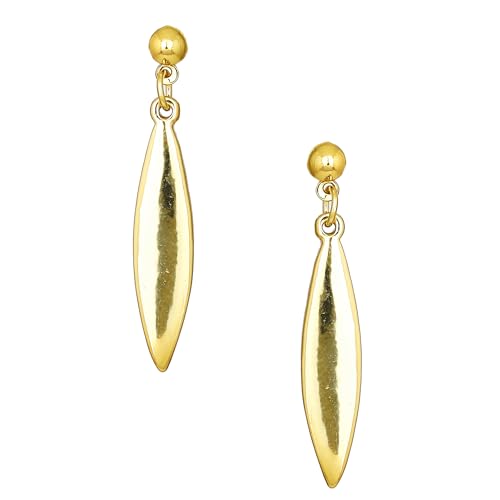 Estele 24 Kt Gold Plated Boat Design Small Dangle Earrings for Women (B095CMLQ36) Amazon Price History, Amazon Price Tracker