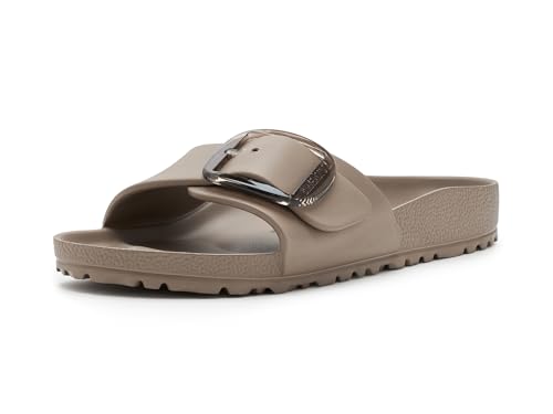 Image of Birkenstock, Women's, Madrid Big Buckle EVA, Gray Taupe, Women's 11-11.5, Narrow