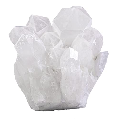 Nupuyai Natürliche Bergkristall Druse Rohstein Unregelmäßig Kristall Cluster Drusenstück Reiki Heilstein Dekoration