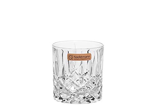 Spiegelau & Nachtmann, 4-teiliges Whisky-Set, Single Old Fashioned Glas, 245 ml, Kristallglas, Noblesse, 98857, Klar