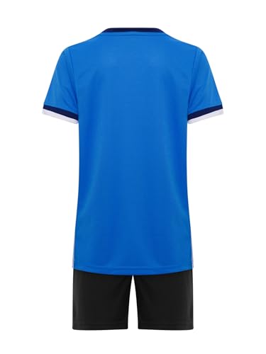 easyforever Kids Sport Shorts Sets Boys Football Training Suit Shorts and T-Shirt Set for School Sports Competition4