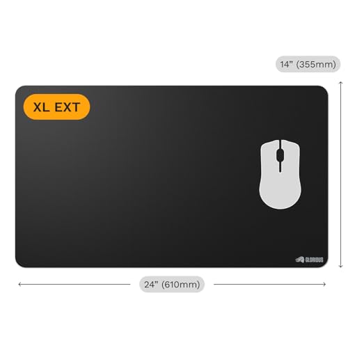 Image of Glorious Gaming Mouse Pad GMP 2 - Extended XL - Spill-proof Mouse Pad, Optimised for Gaming Sensors, Balanced for Speed & Control, Edgeless Design - 610mm x 355mm x 3mm - Extra Large Extended Desk Mat