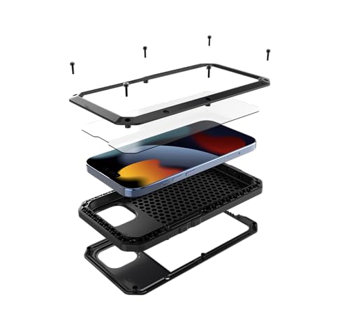 Coque iPhone 15 Gorilla Cover armure métal noir robuste