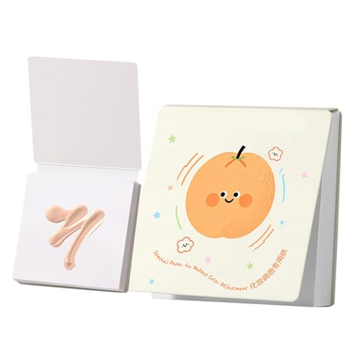Paletas de mezcla de papel para maquillaje, 100 hojas de fuente, placa de diseño de uñas, para manicura, artesanía, cosméticos, base, corrector, sombra de ojos, colorete líquido, bricolaje