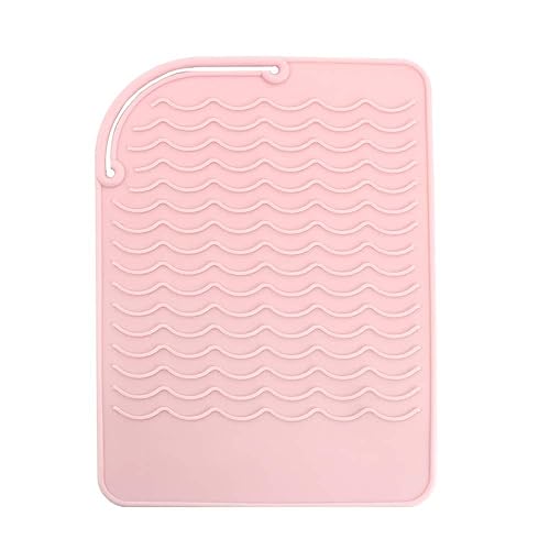 Alfombrilla de silicona resistente al calor para planchas y rizadores miniatura 1