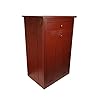 34" Solid Pine Wood Soft Close Tilt Out Trash Can Recycle Bin with Drawer, 9 Gallon/36 Quart - Amish Made in USA (Cranberry Red)