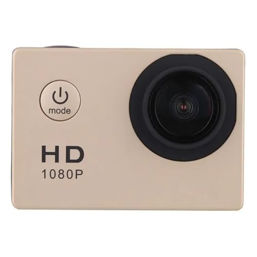 BJdfgE Mini HD 1080P cámara de grabación Buceo Impermeable acción Deportiva Full videocámara grabadora vídeo Ejercicio Extremo(Gold)