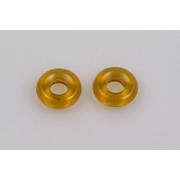 150pcs Demi Round O-Bead Circular Spacer Beads 10 mm, Transparent Orange (10060), Bohemia Crystal Glass, Czechia 11144003