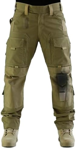 ZAPT Breathable Ripstop Fabric Pants Military Combat Multi-Pocket Molle Tactical Pants with EVA Knee Pads