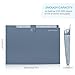 SKYDUE Expanding File Organizer with 8 Pockets, Accordion File Folders with Labels, Portable Document Paper Bill Receipt Organizer, Home College School Office Supplies, Letter Size, Blue