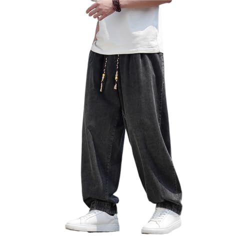 Cool and Light Jeans for Men in Summer Chinese Pants Mens Loose Casual Straight Trousers