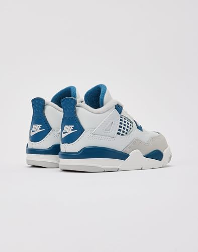 Image of NIKE Jordan Toddler's 4 Retro Off White /Military Blue (BQ7670 141) - Size 2c