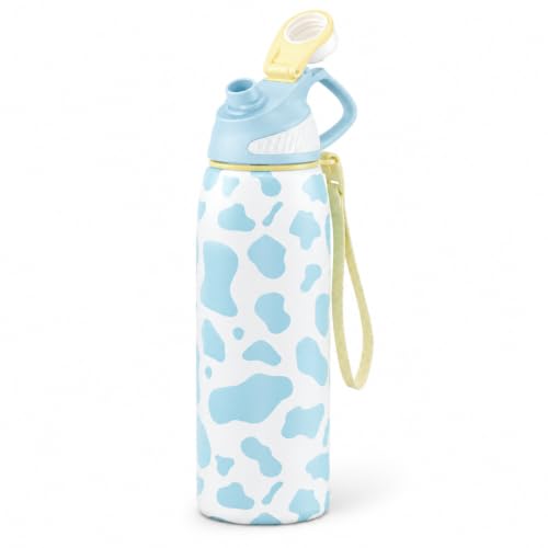 Image of 32 oz Insulated Stainless Steel Water Bottle No Straw Magnetic Lid