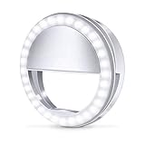 Vanjunn Selfie LED Selfie Light Case for iPhone 6 Plus / 6s Plus / 7 Plus / 8 Plus - for Cell Phone with Front and Back LED Rechargeable Backup Light (Pink)