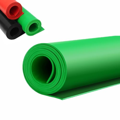 UrbanUp Garage Floor Mat Black/Red/Green Garage Mats for Floor, Electrical Safety Insulated Tools, Thicken Rubber Matting Flexible, Rubber Gasket/Non-Slip Mats(Green,2mx1mx10mm(7'x3'x3/8